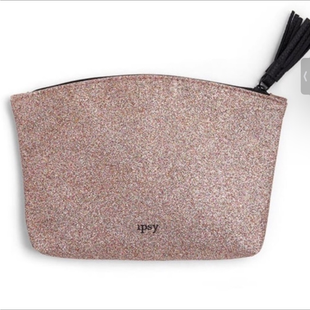 IPSY MULTI COLORED GLITTER COSMETIC BAG NWOT ISSUED MAY 2019